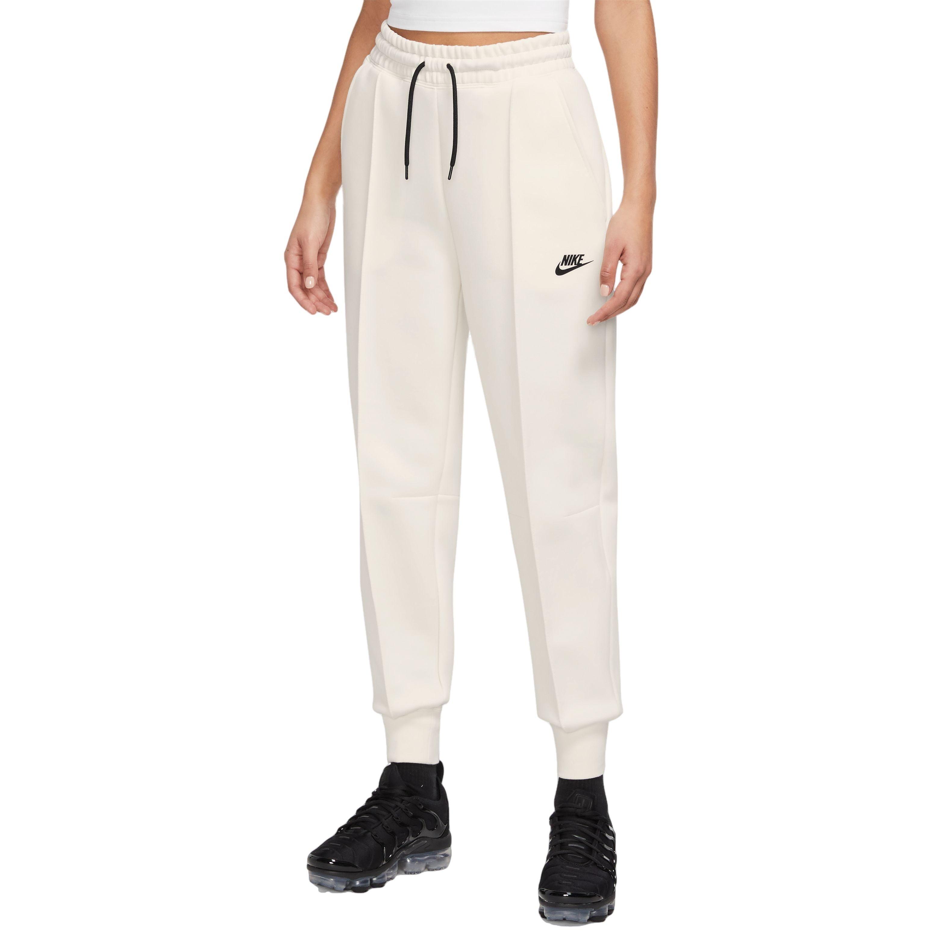 Nike Women's Sportswear Tech Fleece Mid-Rise Joggers-Ivory